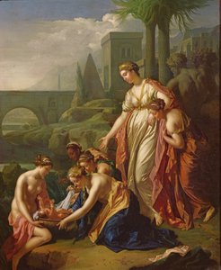Mózes megmentve a víztől, 1722
